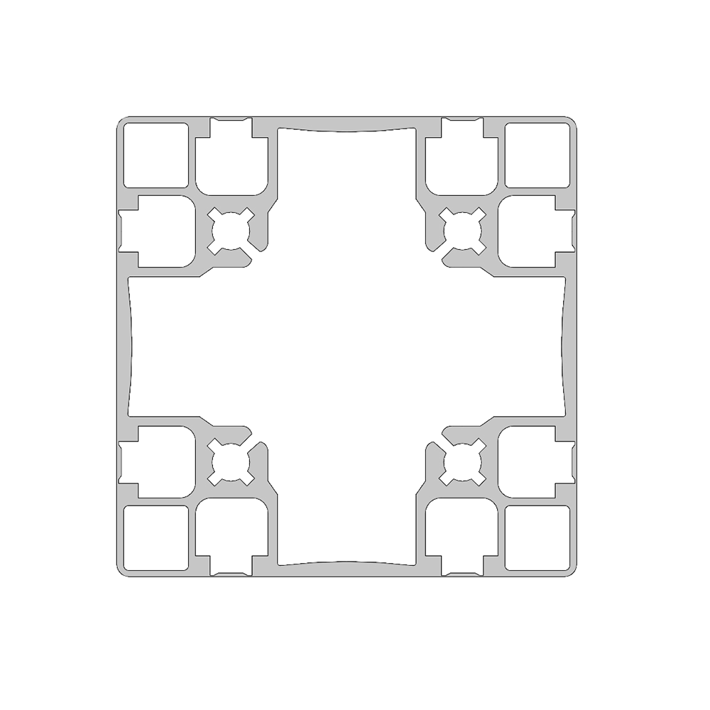 10-9090S4-0-1500MM MODULAR SOLUTIONS EXTRUDED PROFILE<br>90MMX 90MM SMOOTH SIDES TEAR AWAY, CUT TO THE LENGTH OF 1500 MM